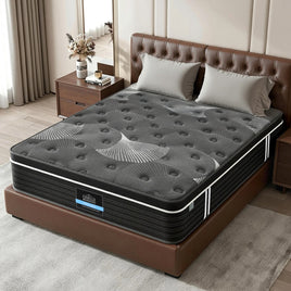 Giselle Bedding Double Mattress 35cm Euro Top with Graphene Cooling Comfort Medium Firm