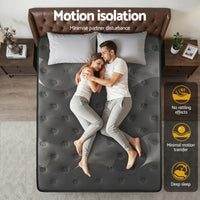 Giselle Bedding King Mattress 35cm Euro Top with Graphene Cooling Comfort Medium Firm