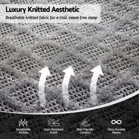 Giselle King Mattress 26cm Firm Pocket Spring Dual Edge Support Dark Grey