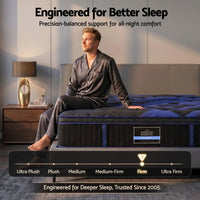 Giselle 34cm Double Hybrid Mattress with Cooling Gel Memory Foam and Edge Support