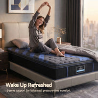 Giselle 34cm King Single Hybrid Mattress with Cooling Gel Memory Foam and Edge Support