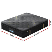 35cm Giselle Mattress Queen Bed Bamboo Pocket Firm Foam