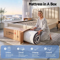 Giselle 35cm Queen Mattress Firm with Copper Memory Foam and Edge Support