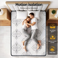 Giselle Bedding King Mattress 30cm Pocket Spring Euro Top Medium Firm Foam