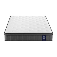 Levitex Double Mattress 2 Rows Edge Support for Deep Sleep 5-Zone Ergonomic Pocket Spring Breathable Corrugated Sponge Medium Firm 30CM