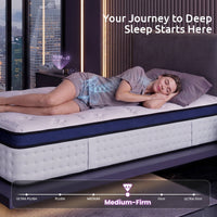 Levitex 35CM King Single Mattresses Gel Memory Foam and 7-Zone Ergonomic Pocket Spring, Anti-Roll Dual-Row Edge, Triple Cooling System for Hot Sleepers