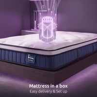 Levitex King Single Mattress 23CM With Pocket Spring & Cooling Gel Foam, Medium-Firm Full-Body Support, Mattresses In A Box