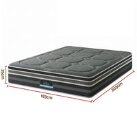 Giselle Mattress 35cm Hybrid Pocket Spring Euro Top King