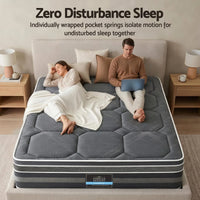 Giselle Mattress 35cm Hybrid Pocket Spring Euro Top Queen