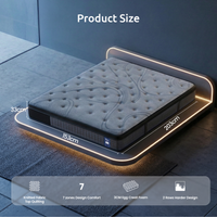 Levitex Queen Mattress 33 cm 7-Zone Pocket Spring 8.0 Extra Firm with Dual-Row Edge Support & Breathable Knit Cover