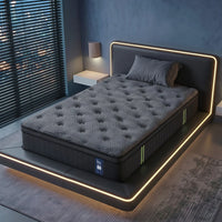 Levitex King Single Mattress 34 cm 5-Zone Pressure Relief  Pocket Spring with Reinforced Edge Support & Breathable Gel Memory Foam Hybrid Mattress