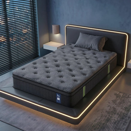 Levitex King Single Mattress 34 cm 5-Zone Pressure Relief  Pocket Spring with Reinforced Edge Support & Breathable Gel Memory Foam Hybrid Mattress