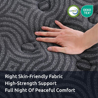 Levitex King Single Mattress 34 cm 5-Zone Pressure Relief  Pocket Spring with Reinforced Edge Support & Breathable Gel Memory Foam Hybrid Mattress