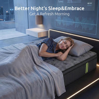 Levitex King Single Mattress 34 cm 5-Zone Pressure Relief  Pocket Spring with Reinforced Edge Support & Breathable Gel Memory Foam Hybrid Mattress