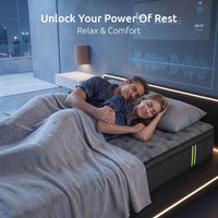 Levitex Queen Mattress 34 cm 5-Zone Pressure Relief  Pocket Spring with Reinforced Edge Support & Breathable Gel Memory Foam Hybrid Mattress