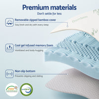 Giselle Bedding Memory Foam Mattress Topper 7-Zone 8cm Queen