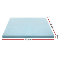 Giselle Bedding Memory Foam Mattress Topper Cool Gel 5cm King Single