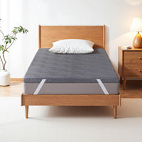 Giselle 8cm Memory Foam Mattress Topper Gel Dual Layer Foam Bamboo King Single