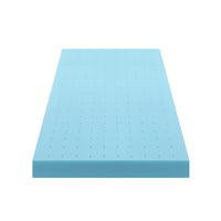 Giselle 12cm Memory Foam Mattress Topper Ventilated Cool Gel Bamboo Cover Single