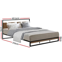 Bed Frame King Size Metal Frame DANE