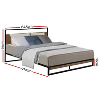 Bed Frame Queen Size Metal Frame DANE