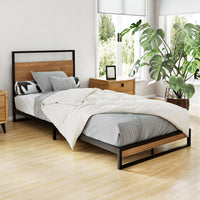 Bed Frame Single Size Metal Frame DANE