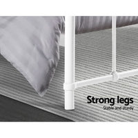 Bed Frame Metal Frames LEO - Queen (White)