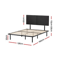 Bed Frame Double Size Metal Frame NOR