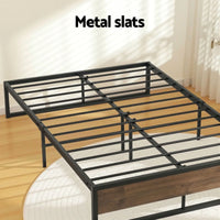Artiss Bed Frame Metal Frame Double Size Bed Base 2 Drawers OSLO