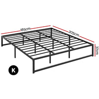 Bed Frame King Size Metal Frame TINO