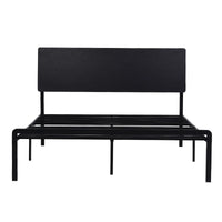 Artiss Bed Frame Queen Size LED Metal Bed Base with Charging Station LAN