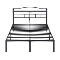 Artiss Bed Frame Queen Size with Charging Station WAVE