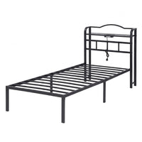 Artiss Bed Frame Single Size with Charging Station WAVE