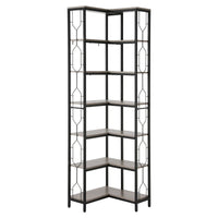 Artiss 6 Tiers Bookshelf Corner Shelf Bookcase Display Shelves Oak
