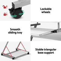 Computer Desk Keyboard Tray Shelf White 60CM