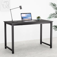 Computer Desk Home Office Study Table Black 120CM