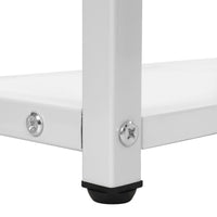 Computer Desk Drawer Shelves Study Table 120CM White