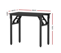 Computer Desk Foldable Balck 80CM