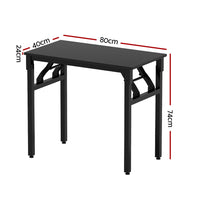 Computer Desk Foldable Balck 80CM