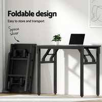 Computer Desk Foldable Balck 80CM