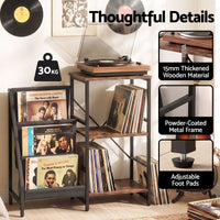 Artiss Record Player Stand with 3-Tier Vinyl Record Storage Turntable Stand