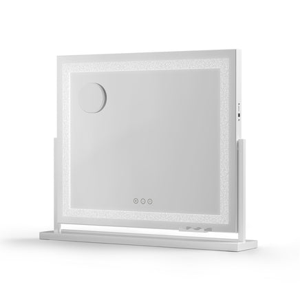 Embellir Makeup Mirror 60x50cm 360? Rotatable Vanity Mirror with Lights Crystal LED