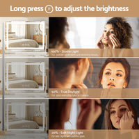 Embellir Makeup Mirror 80x58cm 360? Rotatable Vanity Mirror with Lights Bright Light Strip Adjustable