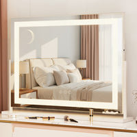Embellir Makeup Mirror 80x58cm 360? Rotatable Vanity Mirror with Lights Bright Light Strip Adjustable