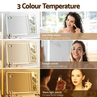 Embellir 90x60cm Makeup Mirror 360 degree Rotatable Vanity Mirror 10x magnifing