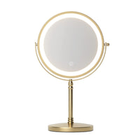 Embellir Lighted Makeup Mirror Rotation 10X Magnifying Double Sided Tabletop Gold