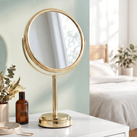 Embellir Makeup Mirror 20x20cm 1X 5X Magnifying Rotation Tabletop Gold