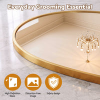 Embellir Arch Wall Mirror, Decorative Gold Frame Mirrors, 61x41cm Bathroom Vanity Mirror, Slim Frame for Living Room Entryway Bedroom Decor