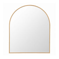 Embellir Arch Wall Mirror, Decorative Gold Frame Mirrors, 86x81cm Bathroom Vanity Mirror, Slim Frame for Living Room Entryway Bedroom Decor