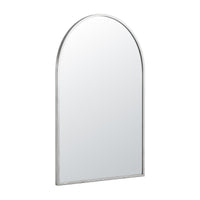 Embellir Arch Wall Mirror, Decorative Silver Frame Mirrors, 86x50cm Bathroom Vanity Mirror, Slim Frame for Living Room Entryway Bedroom Decor